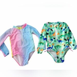 2T Toddler swimsuits 🌈 🦖